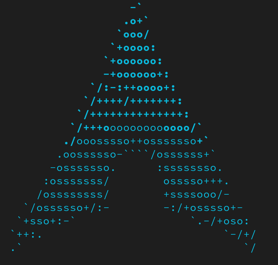 The Arch Linux logo rendered as ASCII art