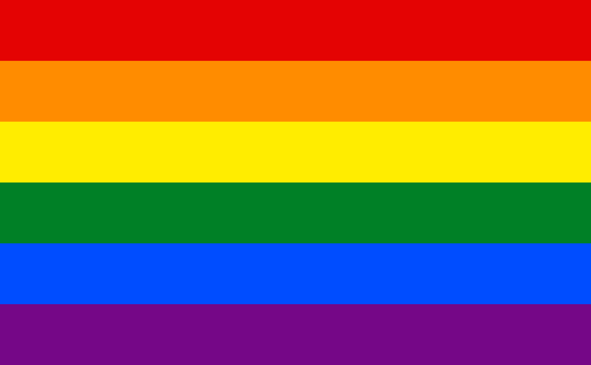 The LGBT rainbow flag