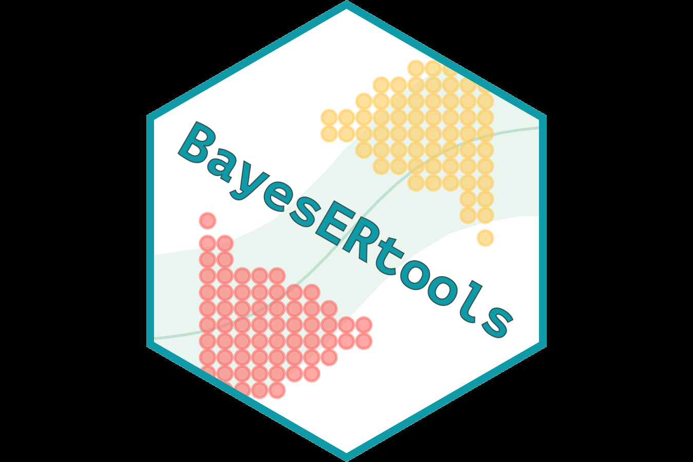 A hex sticker advertising an R package