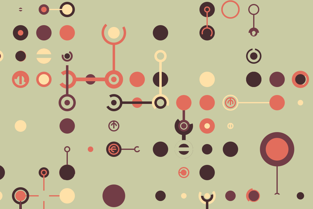 Abstract geometric art with a kind of mechanistic vibe